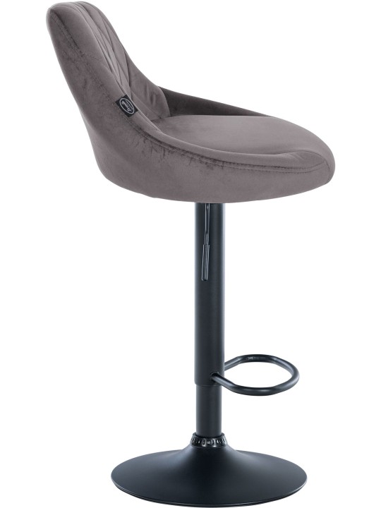 Bárszék Lazio bársony, szürke