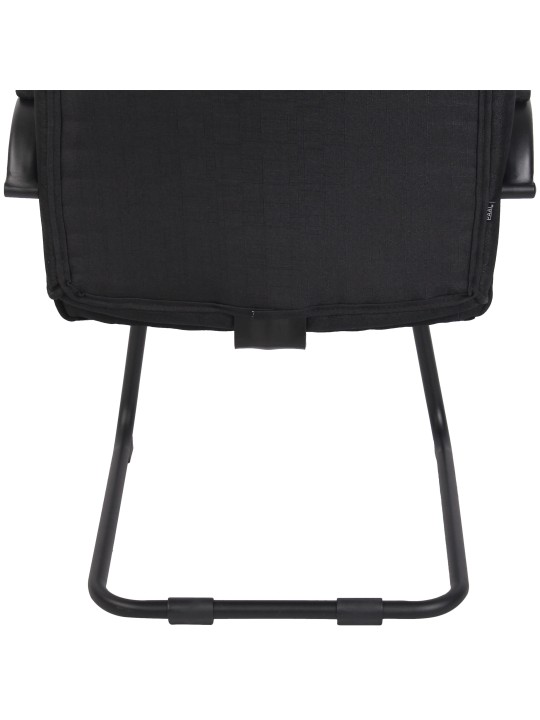 2db szék készlet Attila szövet, fekete/fekete