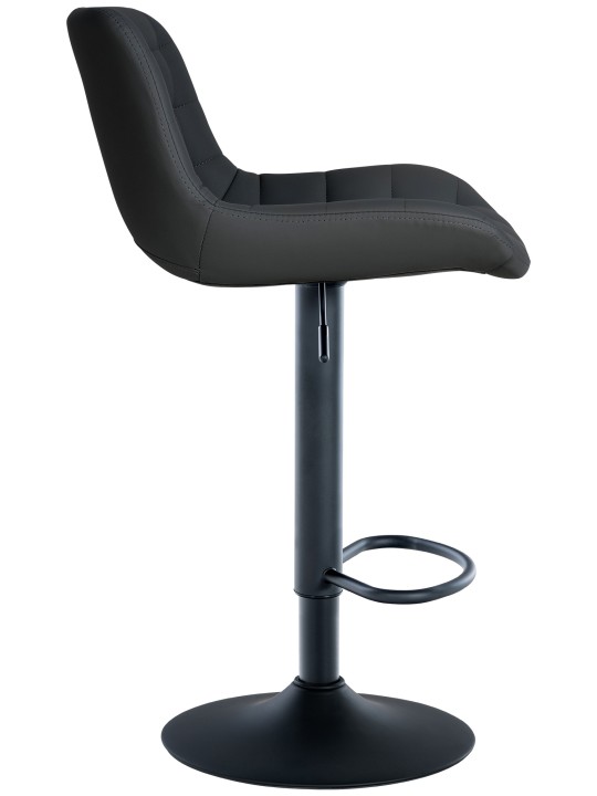 2 db-os Tover műbőr bárszék készlet, fekete 2 db-os Tover műbőr bárszék készlet, fekete