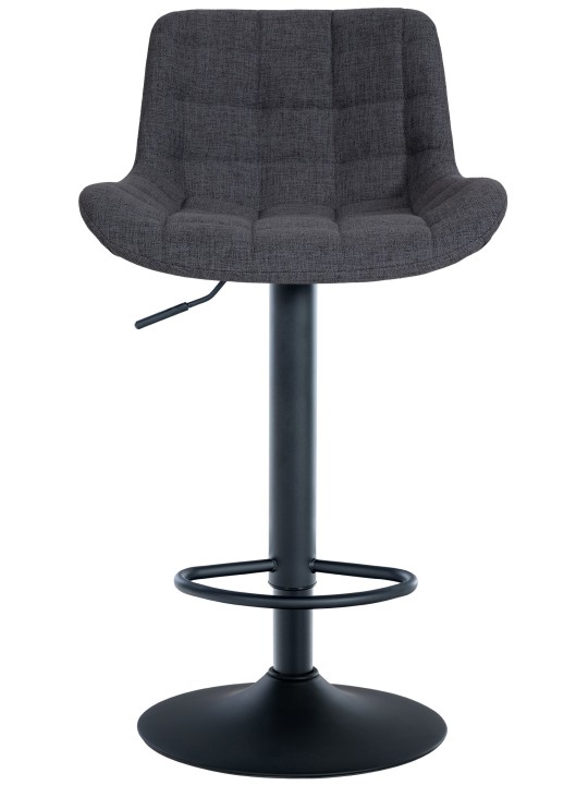 2 db-os bárszék szett Tover szövet, fekete