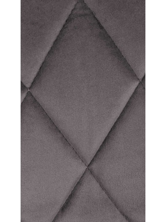 Bárszék Lazio bársony króm, szürke