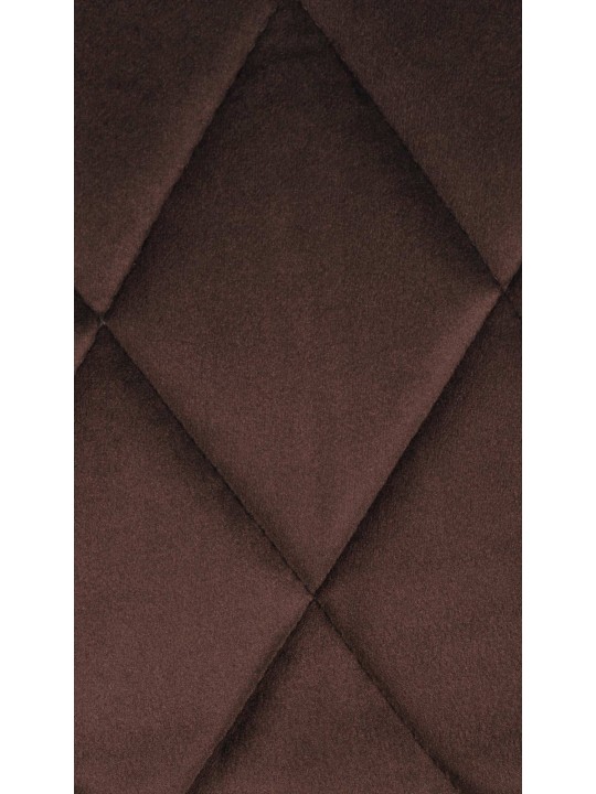 Bárszék Lazio bársony króm, barna