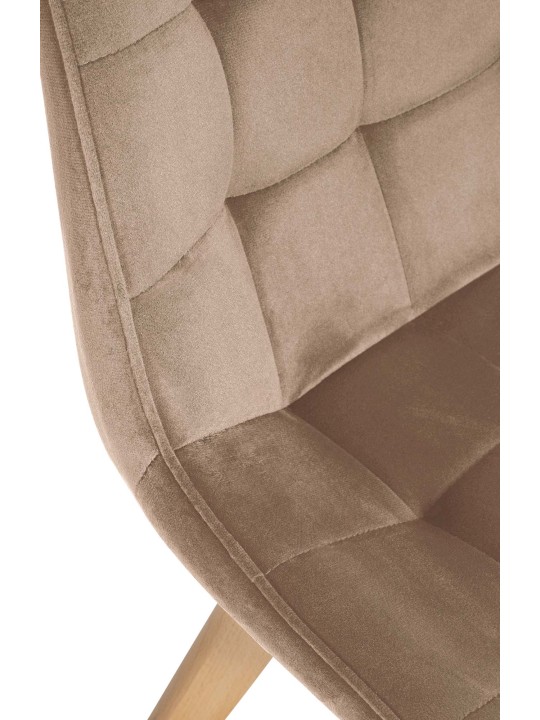 Brook bársony szék, barna