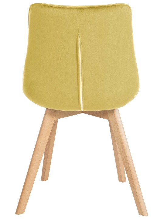 Brook bársony szék, sárga
