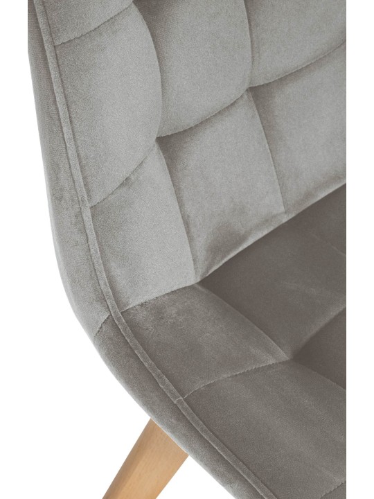 Brook bársony szék, szürke