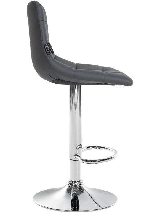 2 db bárszék Jerry króm műbőr szett, szürke 2 db bárszék Jerry króm műbőr szett, szürke