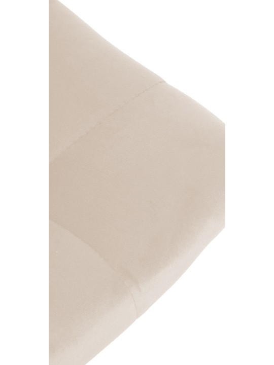 2 db bárszék Jerry bársony króm készlet, krém