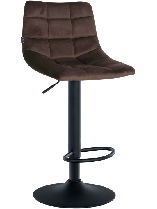 2 db-os bárszék Jerry bársony készlet, barna