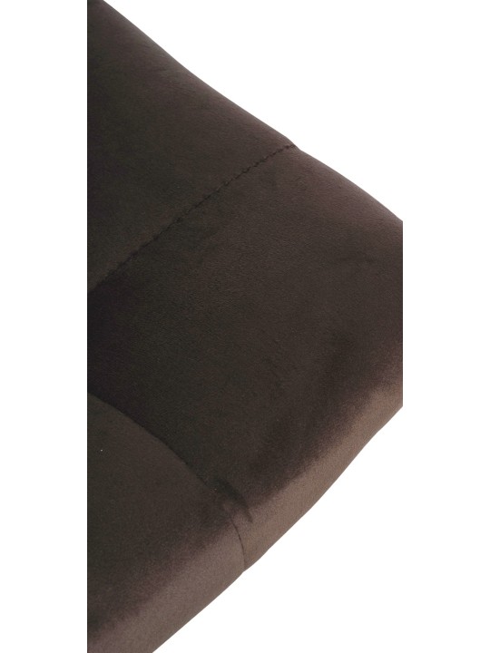 2 db-os bárszék Jerry bársony készlet, barna