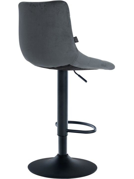 2 db-os bárszék Jerry bársony készlet, sötétszürke