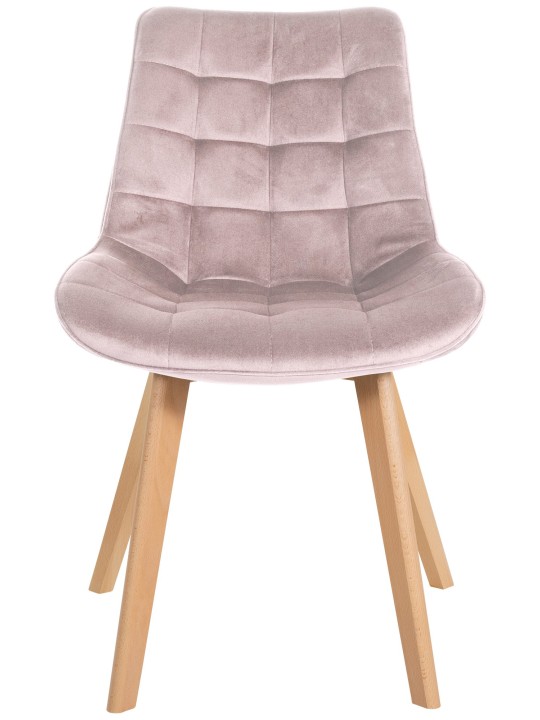 2 db Brook bársony szék készlet, rózsaszín