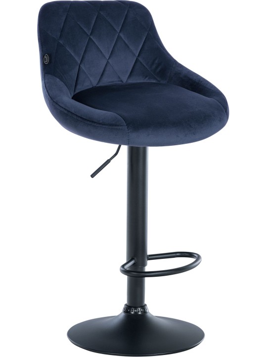 2 db Lazio bársony bárszék készlet, kék