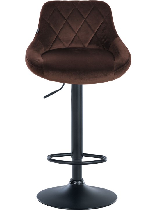 2 db Lazio bársony bárszék készlet, barna