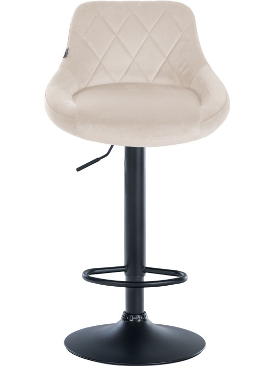 2 db Lazio bársony bárszék készlet, krém