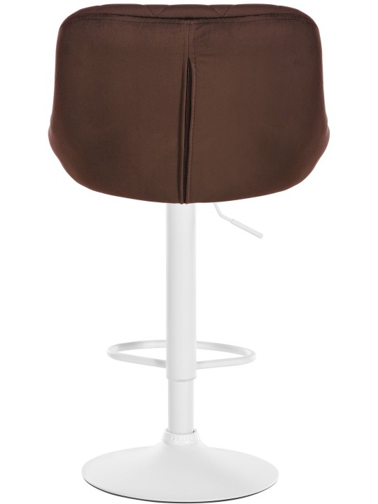 2 db Lazio bársony bárszék készlet, barna