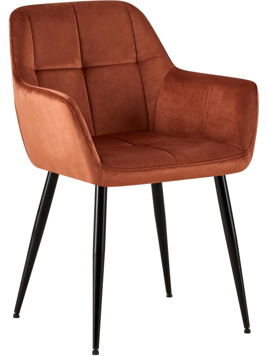 Emia bársony látogatói szék, barna