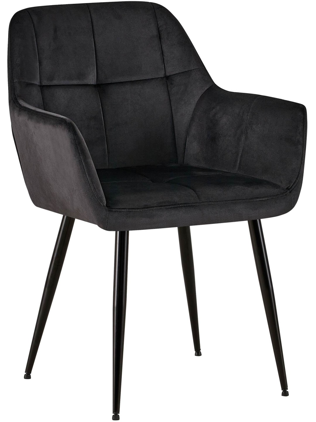 Emia bársony látogatói szék, fekete