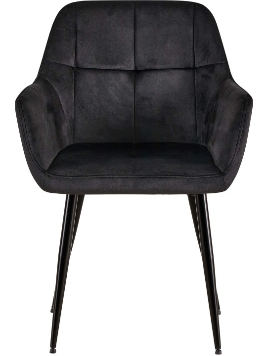 Emia bársony látogatói szék, fekete