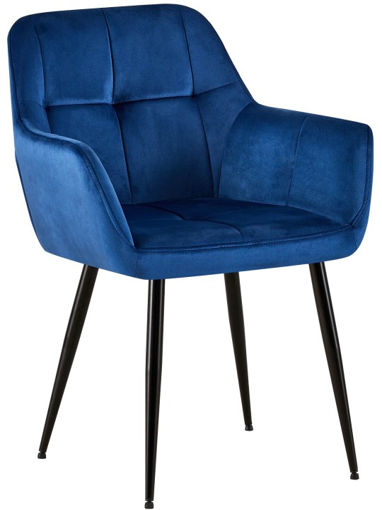 Emia bársony látogatói szék, kék