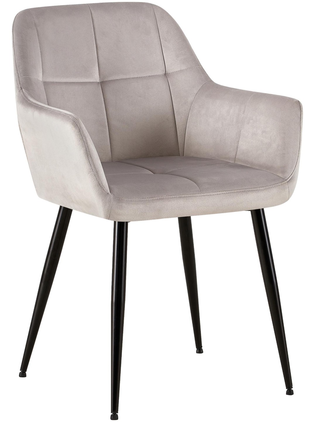 Emia bársony látogatói szék, világosszürke