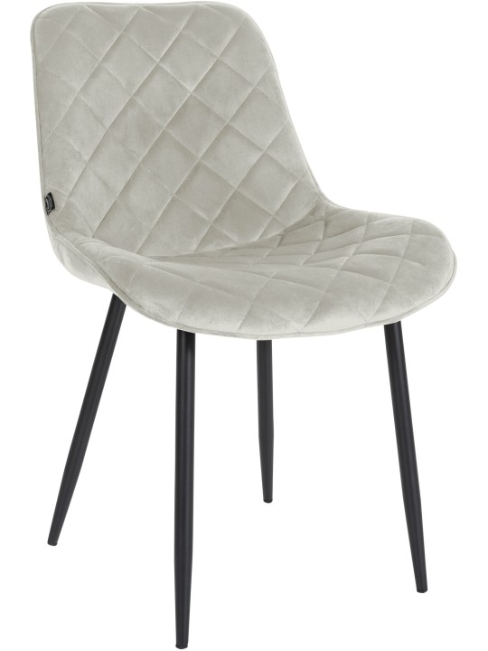 4db székkészlet Springs bársony, krém