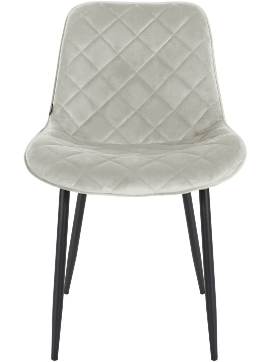 4db székkészlet Springs bársony, krém