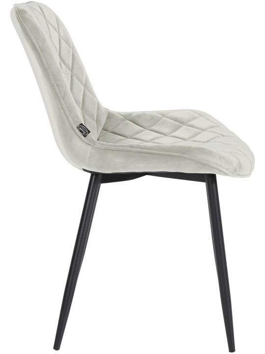 4db székkészlet Springs bársony, krém