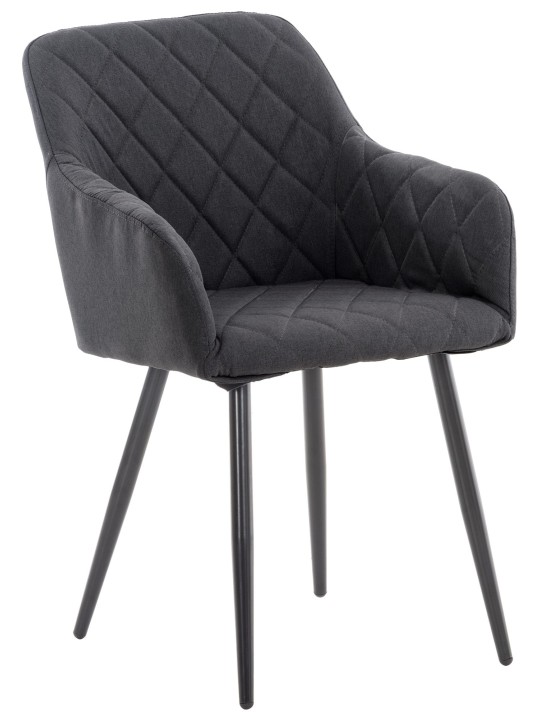 Shila szövet étkezőszék, fekete