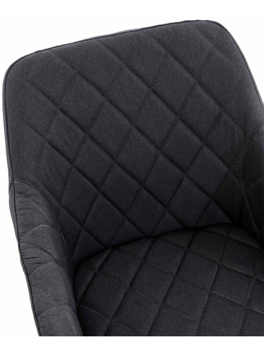 2 db Shila szövet étkezőszékből álló készlet, fekete