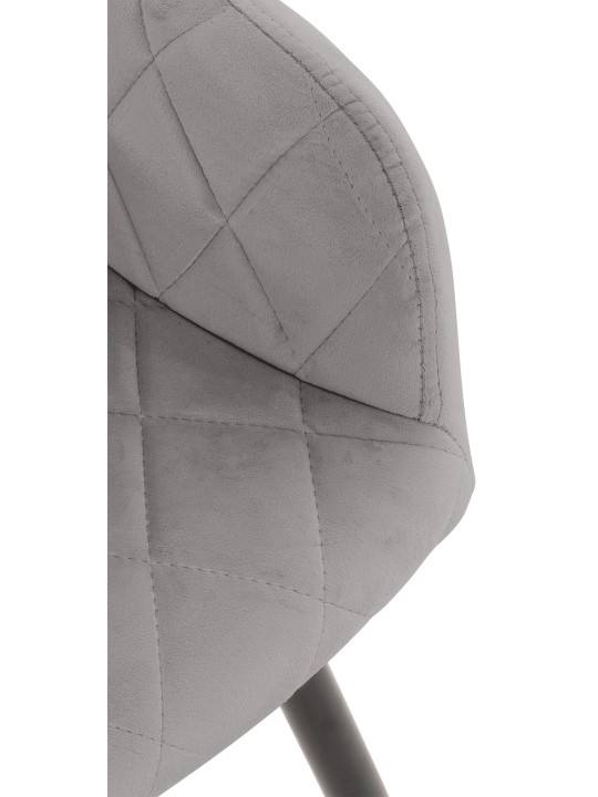 2db Shila bársony étkezőszék szett, szürke 2db Shila bársony étkezőszék szett, szürke