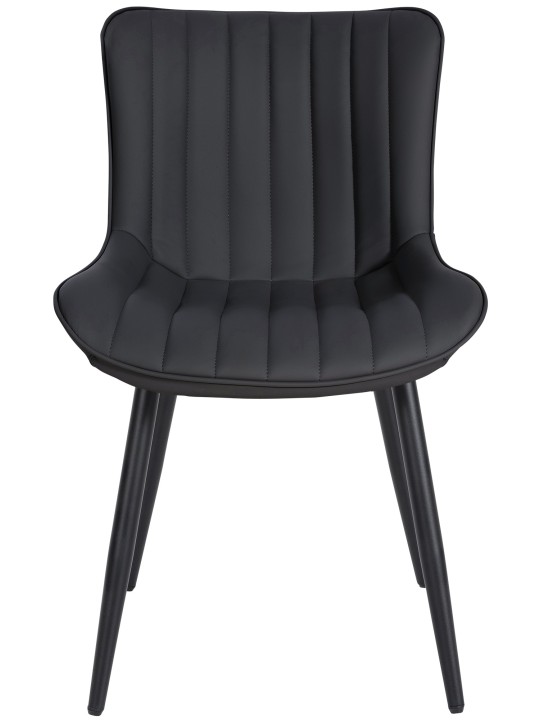 2 székből álló Largo műbőr szett, fekete