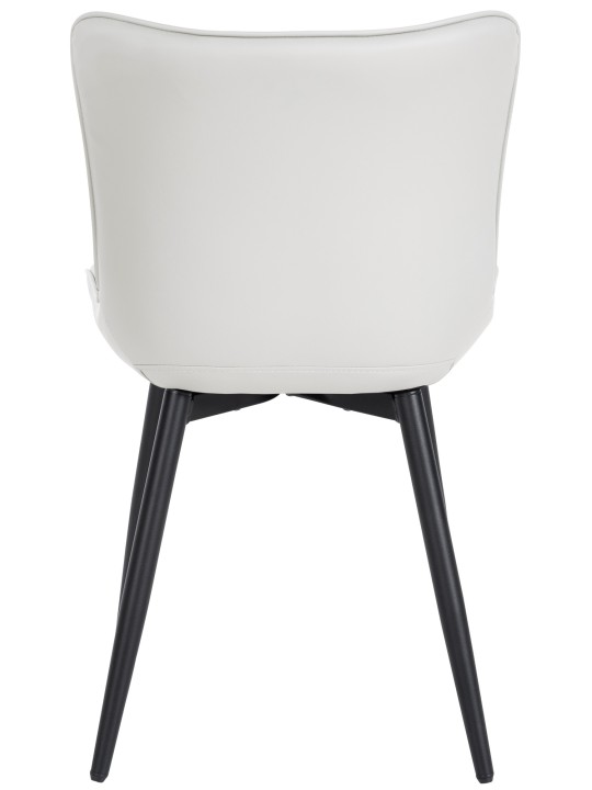 2 székből álló Largo műbőr szett, fehér