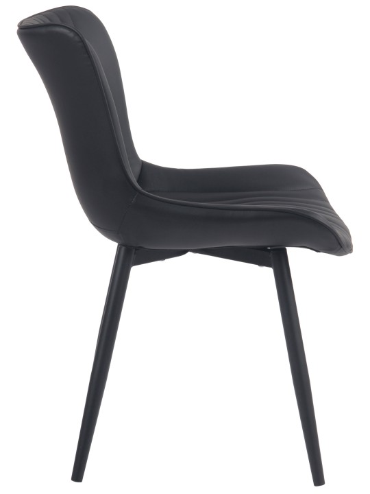 2 db Brady műbőr szék készlet, fekete