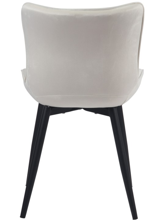 2 db Brady bársony szék készlet, krém