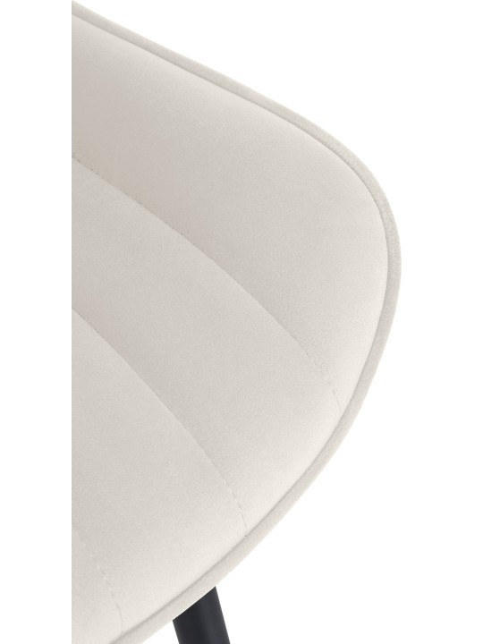 2 db Brady bársony szék készlet, krém