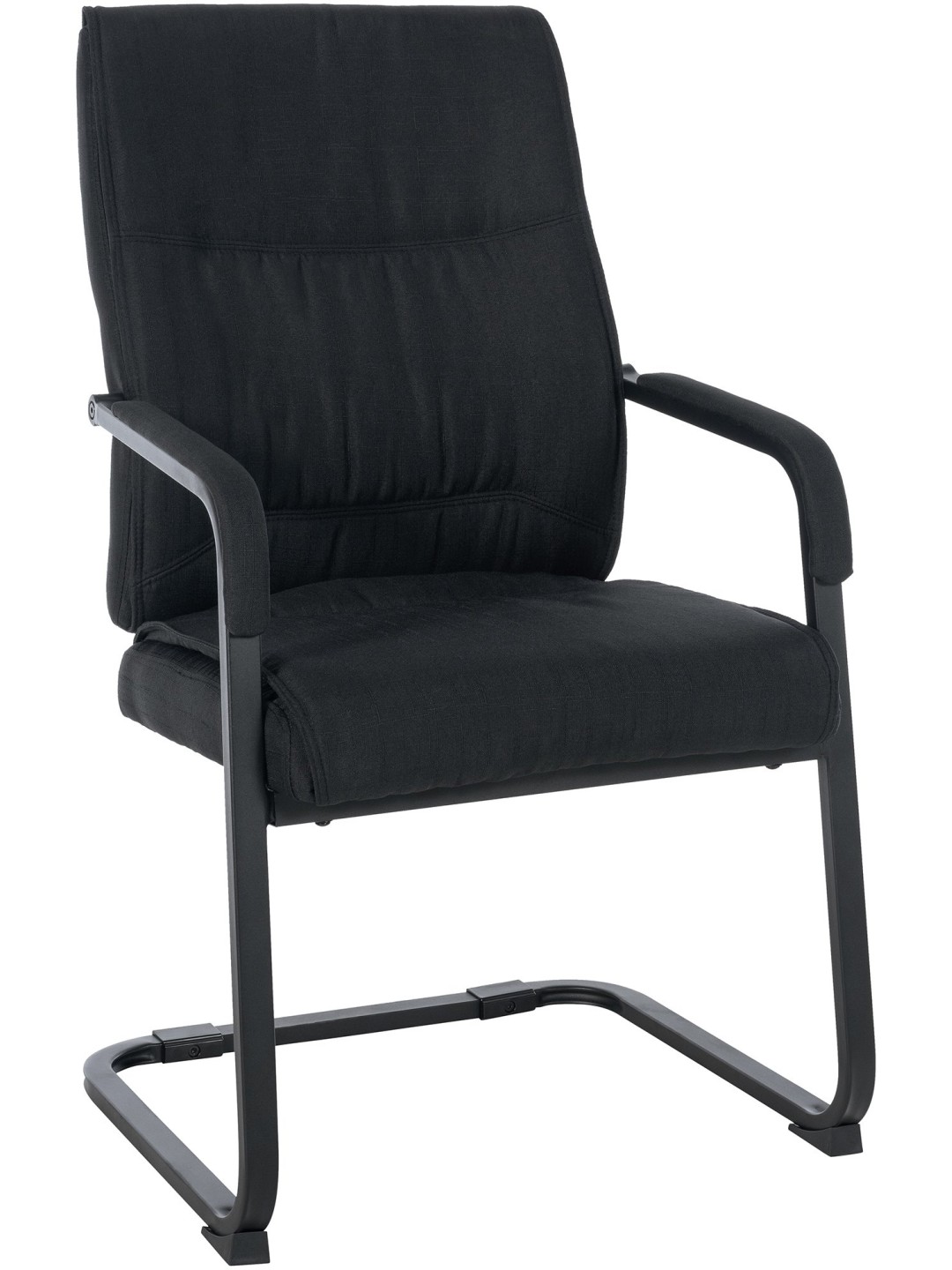 XL látogatói szék Anubis szövet, fekete/fekete