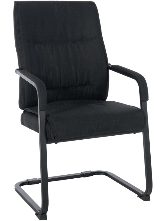 XL látogatói szék Anubis szövet, fekete/fekete