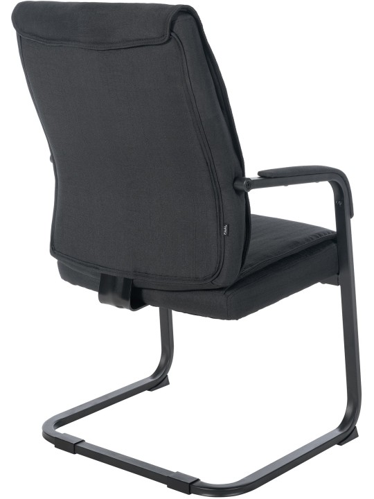 XL látogatói szék Anubis szövet, fekete/fekete