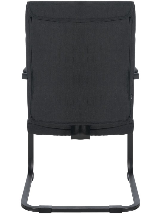 XL látogatói szék Anubis szövet, fekete/fekete