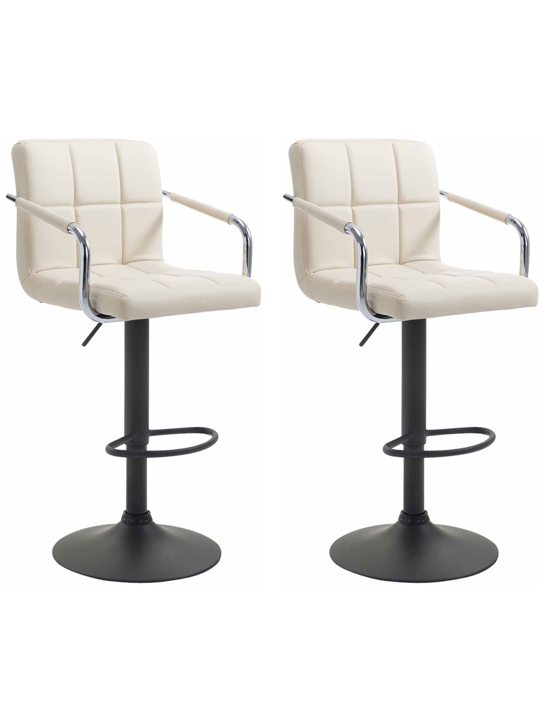 Lucy V2 2 db bárszék készlet, krém