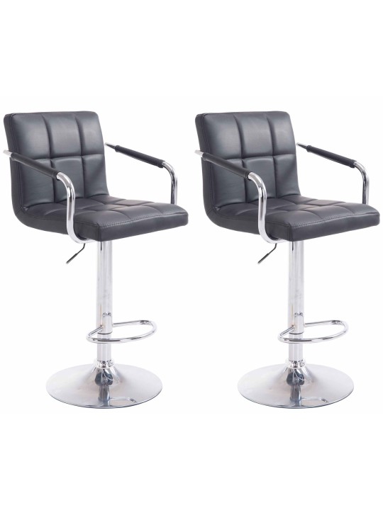 2 db-os bárszék Lucy V2 króm készlet, fekete 2 db-os bárszék Lucy V2 króm készlet, fekete