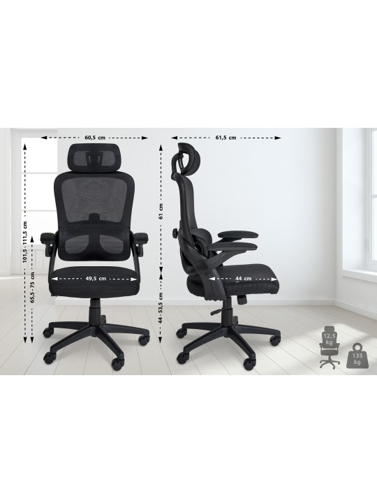 Garston irodai szék, fekete