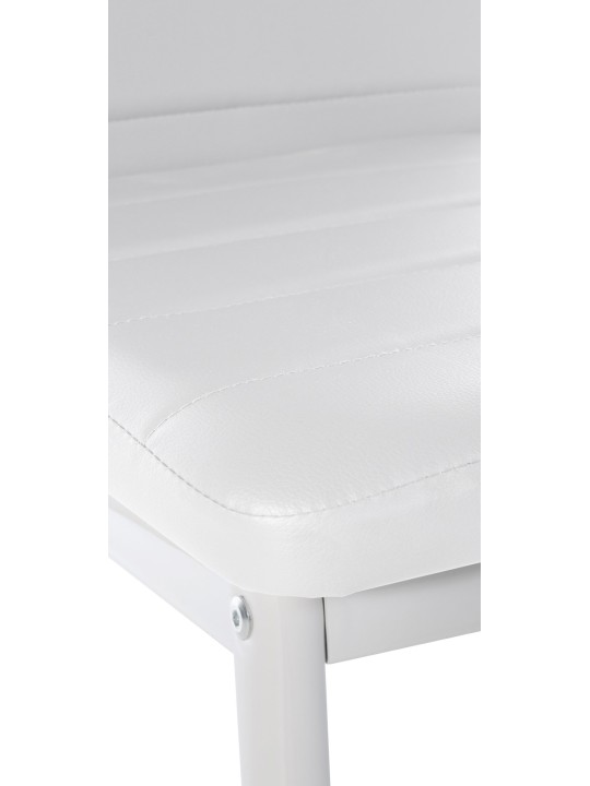 Mayfair műbőr étkezőszék, fehér