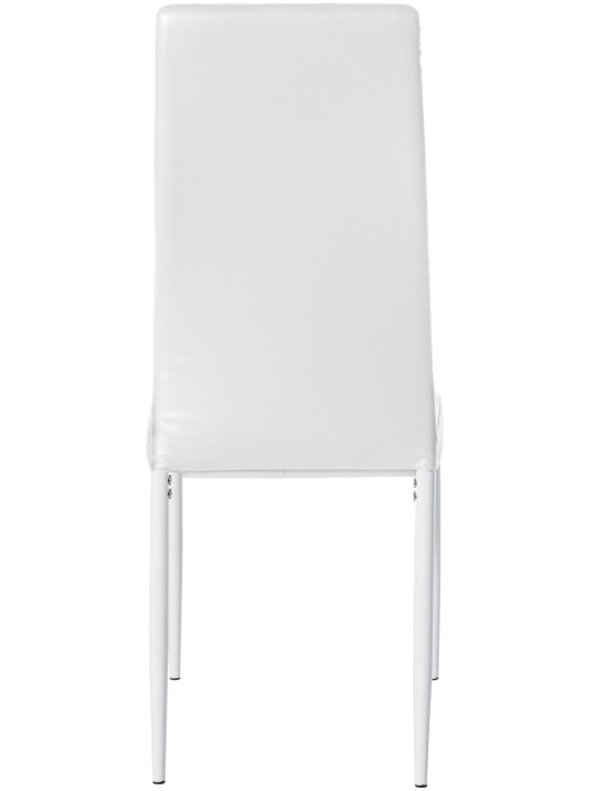 Mayfair műbőr étkezőszék, fehér