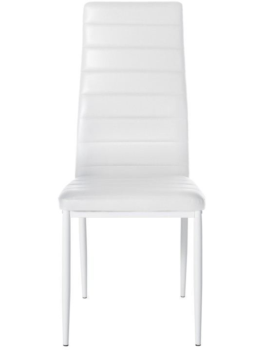 Mayfair műbőr étkezőszék, fehér