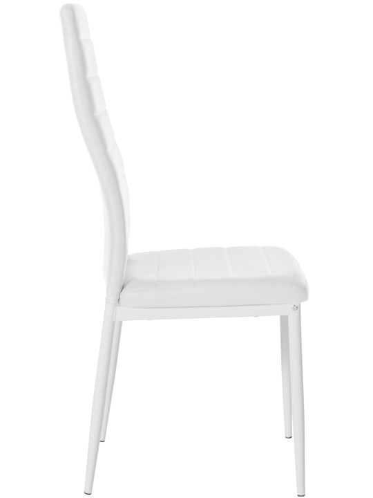 Mayfair műbőr étkezőszék, fehér