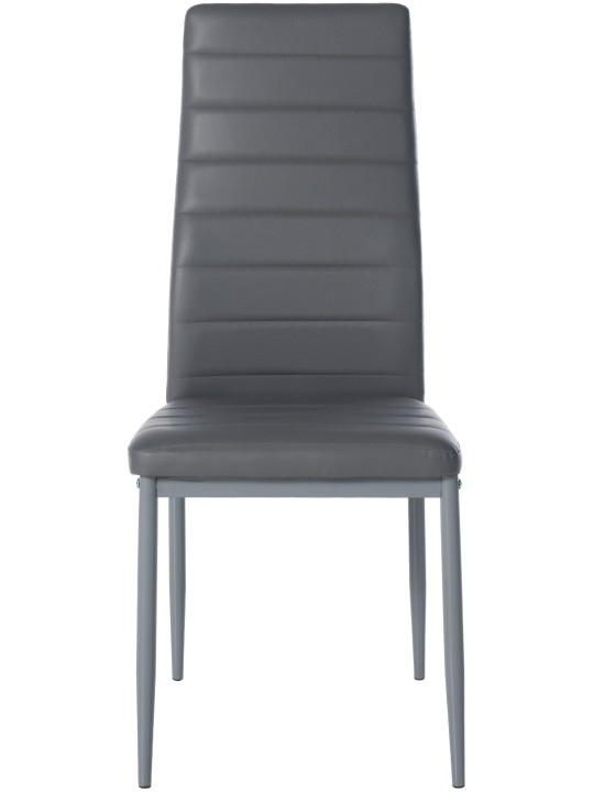 Mayfair műbőr étkezőszék, szürke