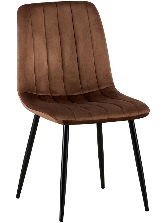 Dijon bársony szék, barna