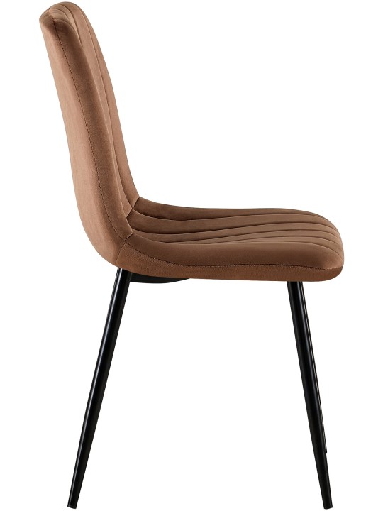 Dijon bársony szék, barna
