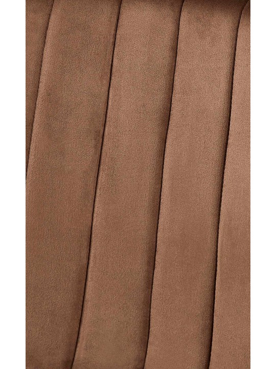 Dijon bársony szék, barna